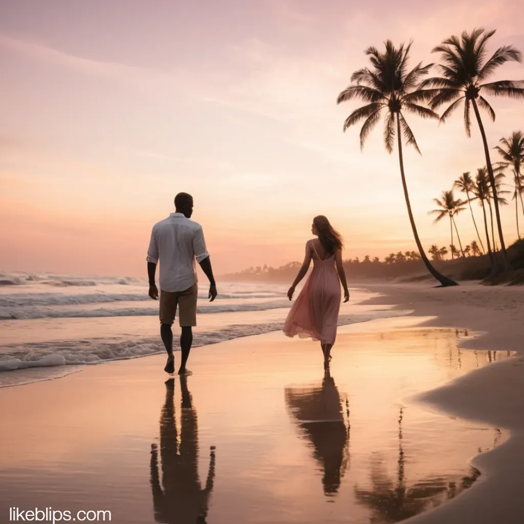 Romantic Beach Captions