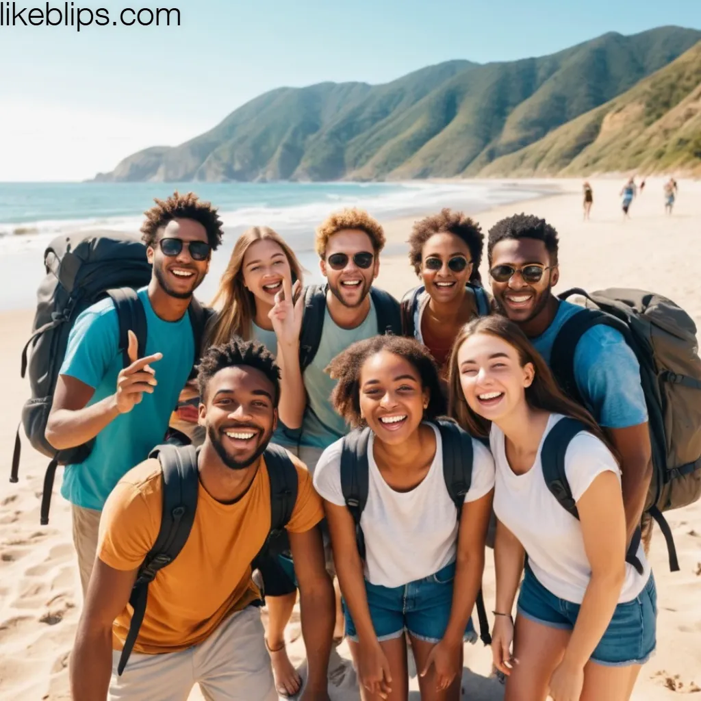 Group Travel One Word Captions