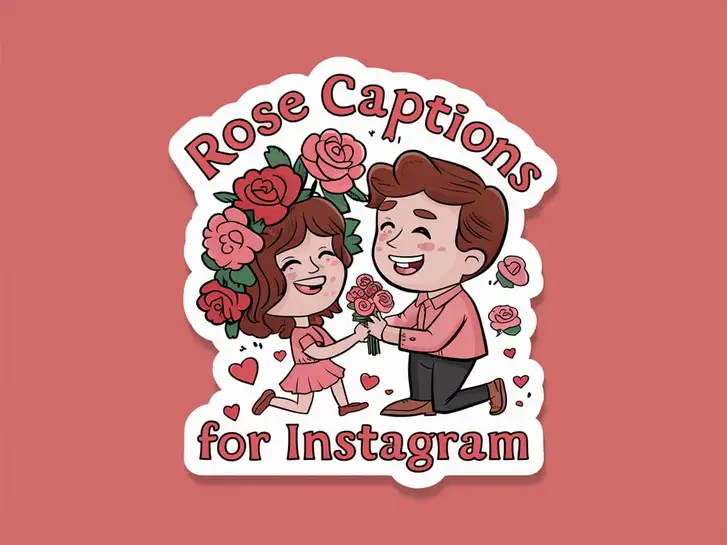 Rose Captions for Instagram